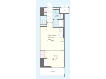 ラフィシア関内(1LDK/5階)の間取り写真