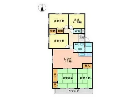 LE・PORT(5LDK/4階)の間取り写真