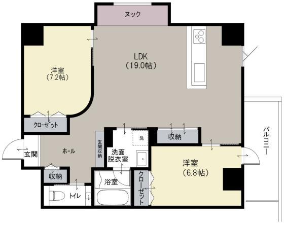 VIA 蔵用(2LDK/2階)の間取り写真