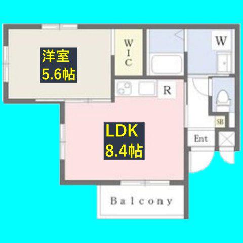 MOVE栄生(1LDK/3階)の間取り写真