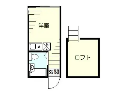 ユナイト井土ヶ谷スウィーツベリーオペラ(ワンルーム/2階)の間取り写真