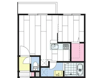 GIULIA196(1LDK/4階)の間取り写真