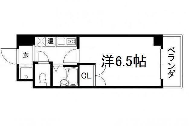 ユニバーシティ丸光II(1K/5階)の間取り写真