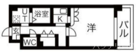 サムティ筥崎宮前(1K/12階)の間取り写真