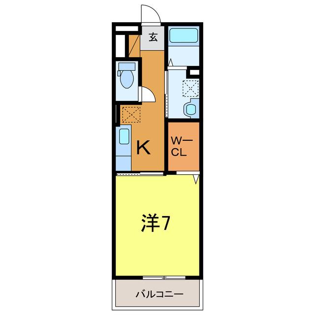 ラルーチェ(1K/3階)の間取り写真