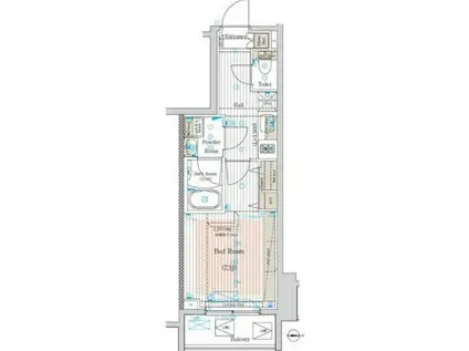 ブライズ中野江古田(1K/2階)の間取り写真