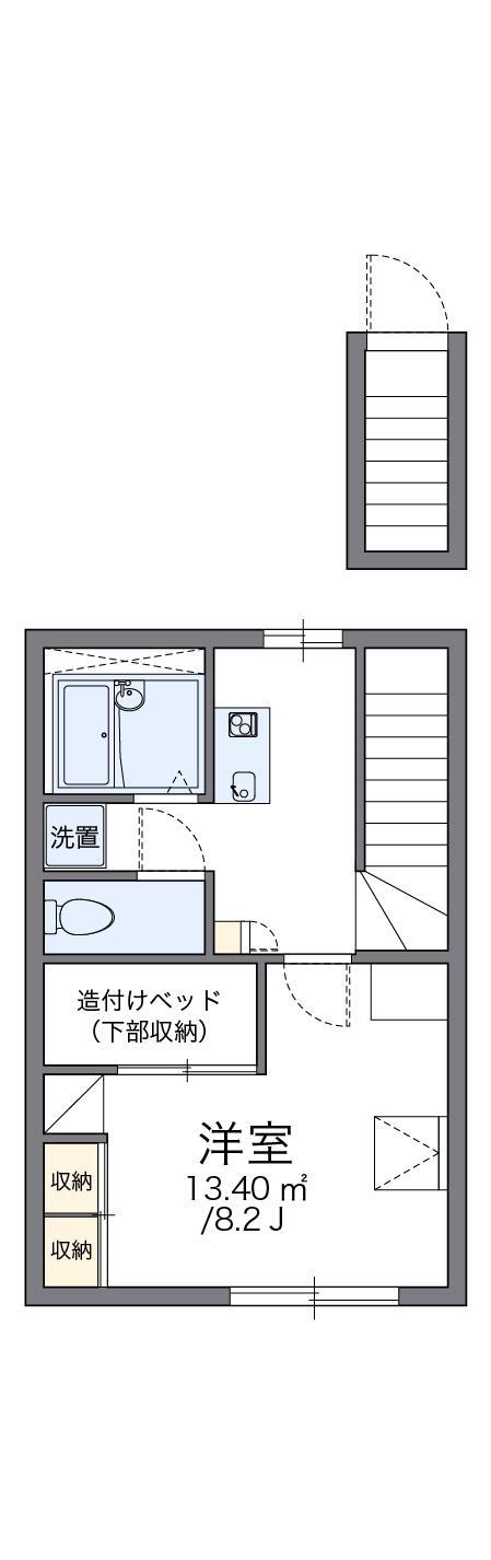 レオパレスマ・メゾン駅南(1K/2階)の間取り写真