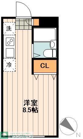 LEMAN北新宿(ワンルーム/1階)の間取り写真