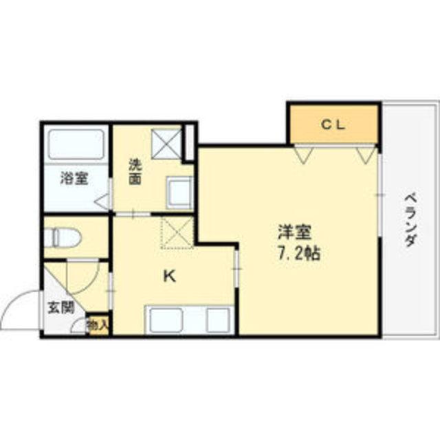 西今川共同(1K/3階)の間取り写真