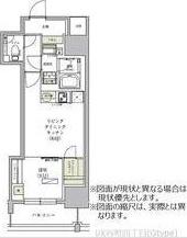 アーバネックス谷町四丁目(1LDK/3階)の間取り写真