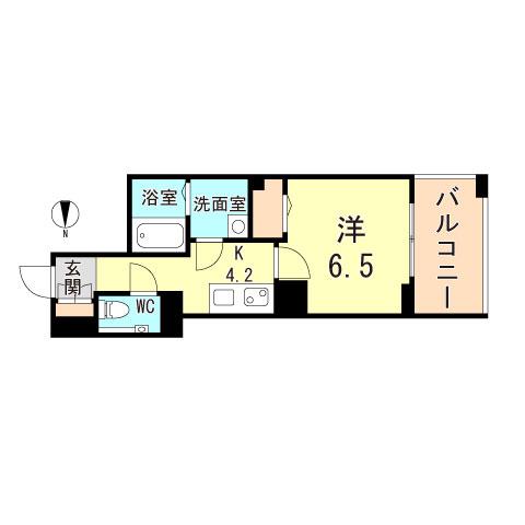 SHA MAISON M 2ND(1K/2階)の間取り写真