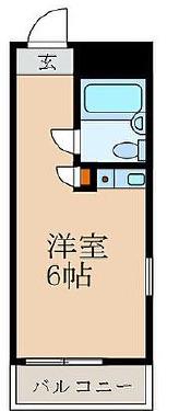 ハイシティ高田馬場(ワンルーム/4階)の間取り写真