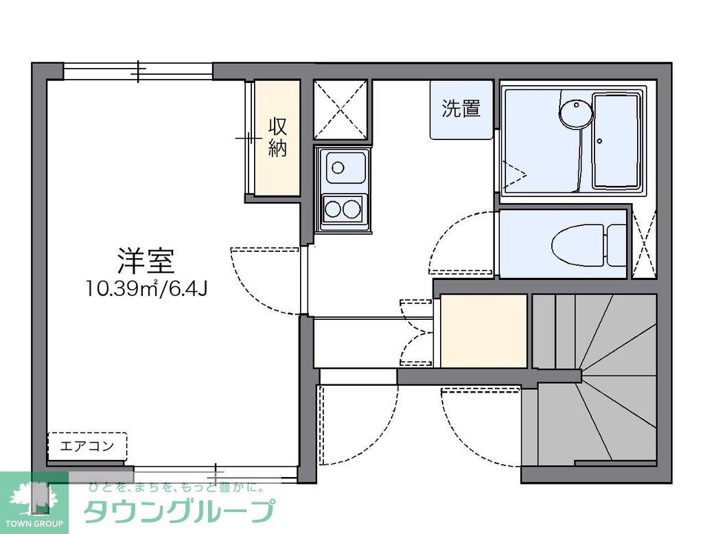 レオネクストSENSUIIV(1K/1階)の間取り写真