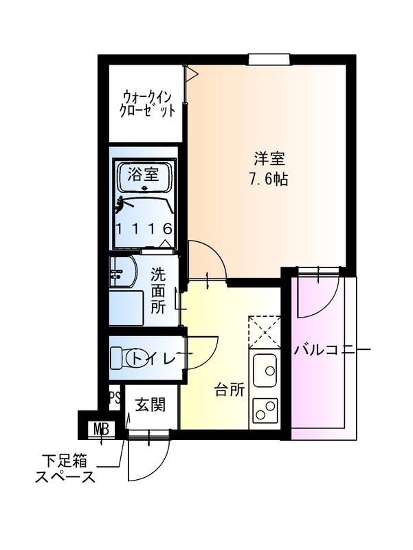 フジパレス神田南通I番館(1K/3階)の間取り写真