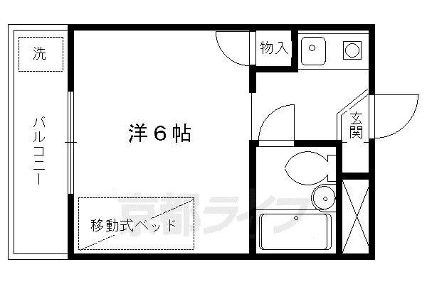 ロイヤルハウス高野(1K/3階)の間取り写真