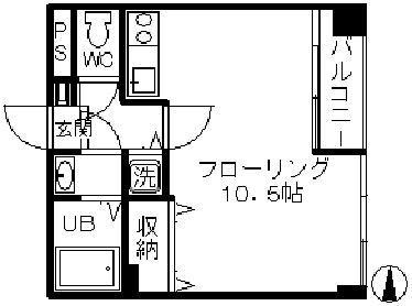 高円寺マンション(ワンルーム/6階)の間取り写真