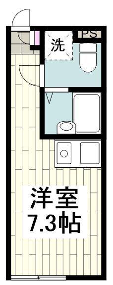 SONO上大岡(ワンルーム/1階)の間取り写真
