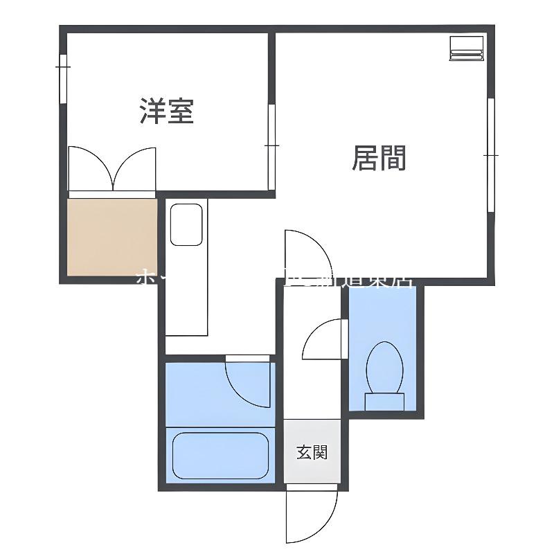 ブレス307(1LDK/3階)の間取り写真