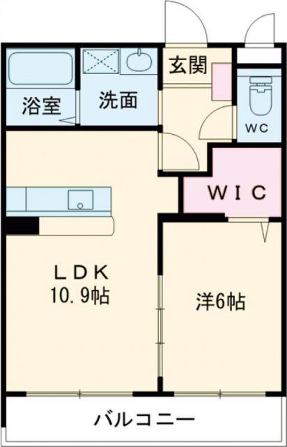 STELLA小池原(1LDK/1階)の間取り写真