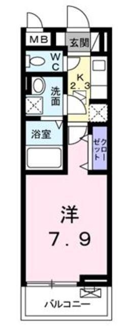 デーア アロッジオ(1K/3階)の間取り写真