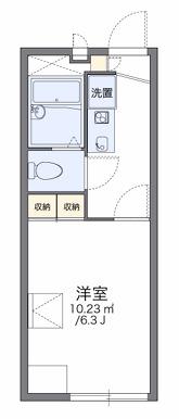 レオパレスアーデルI(1K/1階)の間取り写真