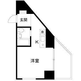 ドエルイン大井町(ワンルーム/4階)の間取り写真