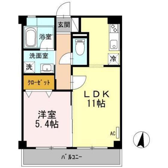 ROOM BOWWOW(1LDK/1階)の間取り写真