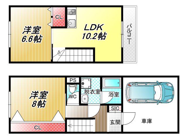 フォールム(2LDK/1階)の間取り写真