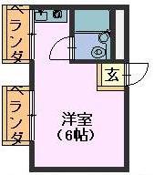 CLM南本山(ワンルーム/2階)の間取り写真