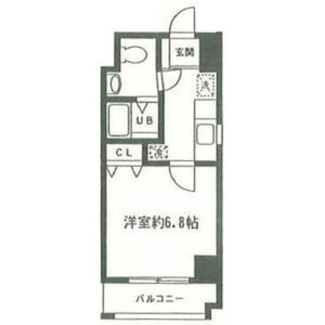ディアコート N(1K/5階)の間取り写真