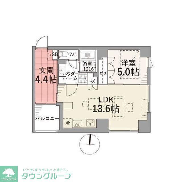 TAS上北沢レジデンス(1LDK/3階)の間取り写真