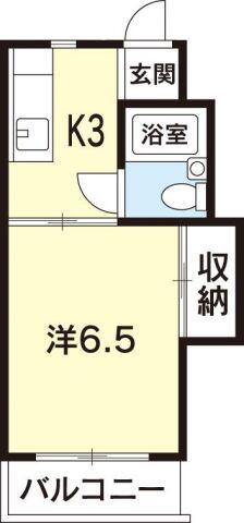 シャトレーITO(1K/1階)の間取り写真