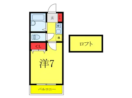 増田ビル(1K/1階)の間取り写真