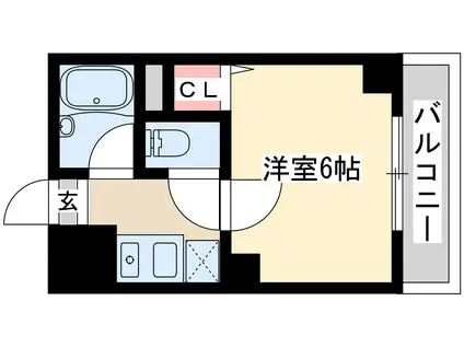 木川東エクセルハイツ(1K/7階)の間取り写真