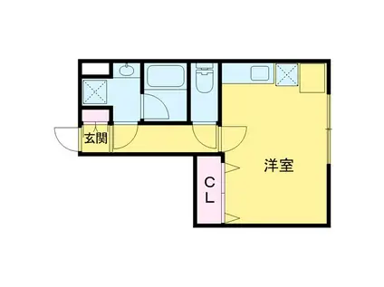 J-ARC吉祥寺(ワンルーム/2階)の間取り写真