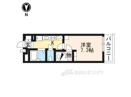 レオパレスバレー リバー(1K/3階)の間取り写真