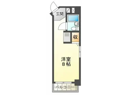 DICE BLDG.大手町I(ワンルーム/2階)の間取り写真