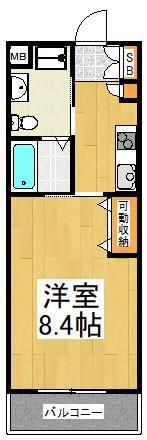 PH-3(1K/4階)の間取り写真
