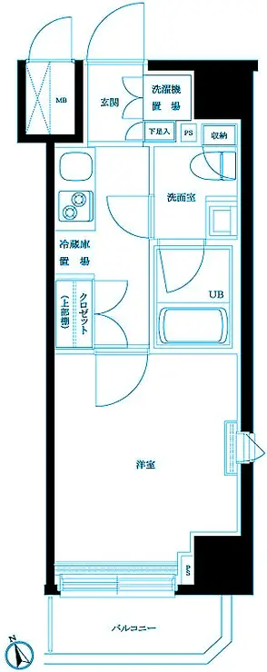 ルーブル新丸子 5階階 間取り