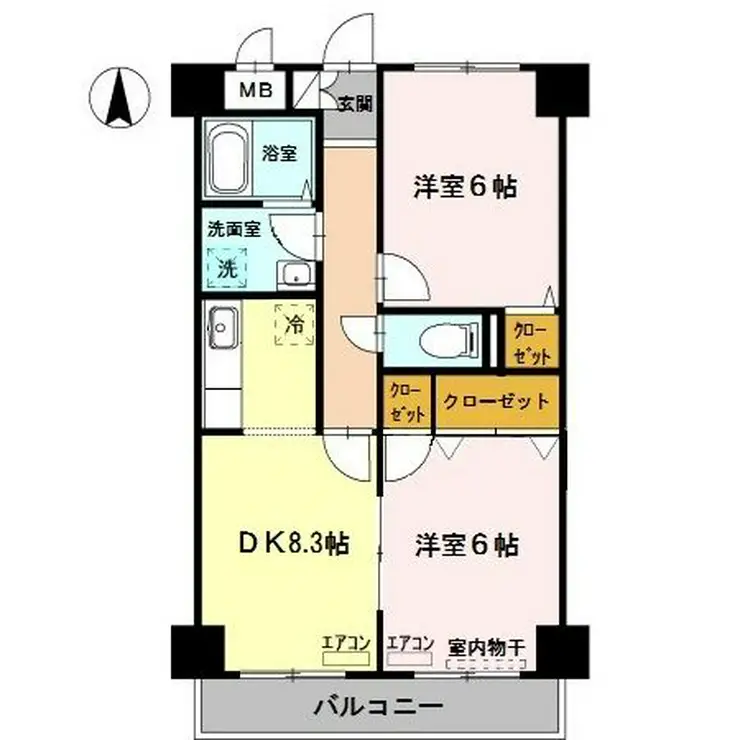 柚の木マンション 3階階 間取り