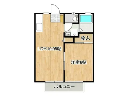 マイステージ5番館(1LDK/1階)の間取り写真