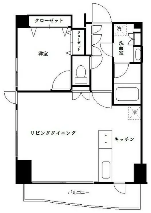 プレール・ドゥーク浜松町 13階階 間取り