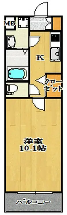 ミッツ・メロディア 7階階 間取り