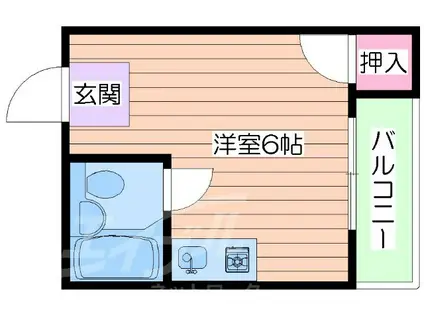 清和ハイツ(ワンルーム/3階)の間取り写真