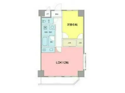 サンモールタナカ(2DK/8階)の間取り写真