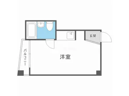 サンハイツ粉浜(ワンルーム/4階)の間取り写真