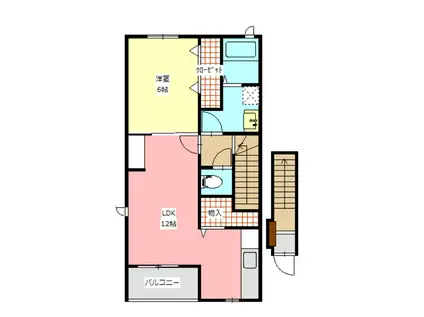 BIORLA凛(1LDK/2階)の間取り写真