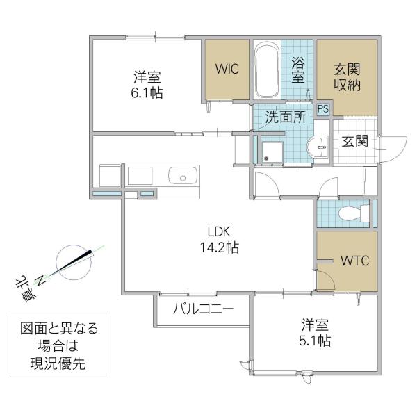 DS LIEN C C号地(2LDK/2階)の間取り写真
