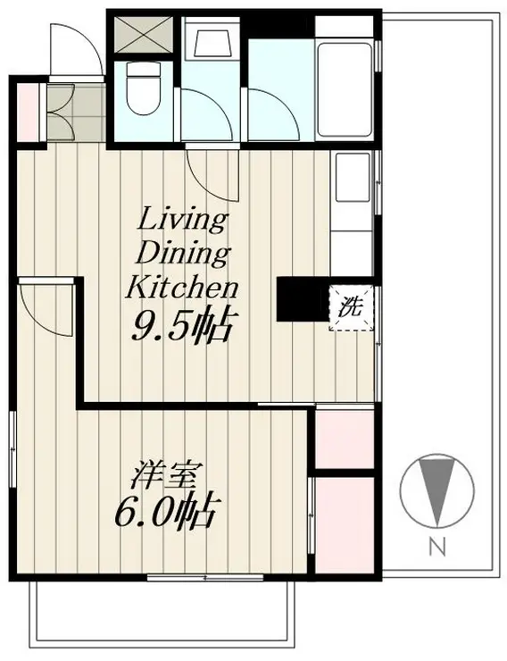 小日水コーポ 5階階 間取り