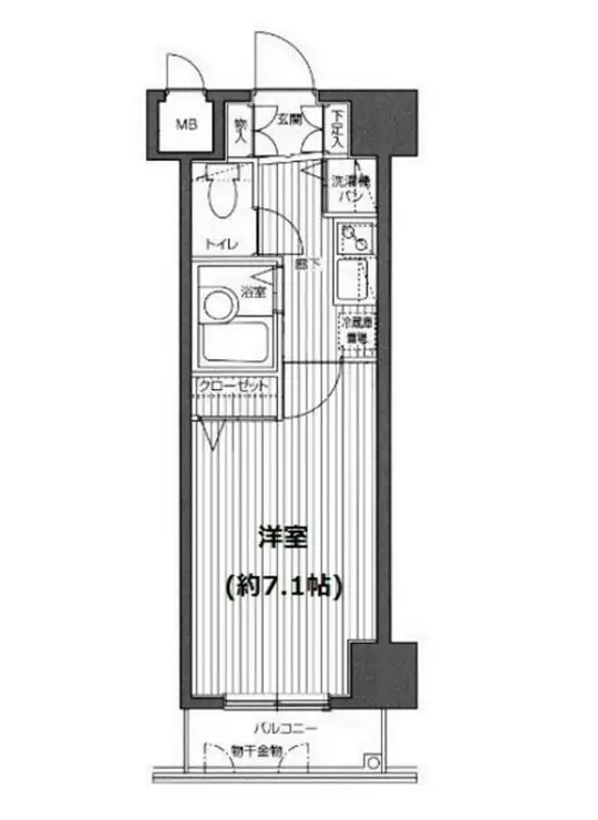 ガラ・ステージ麻布十番 11階階 間取り